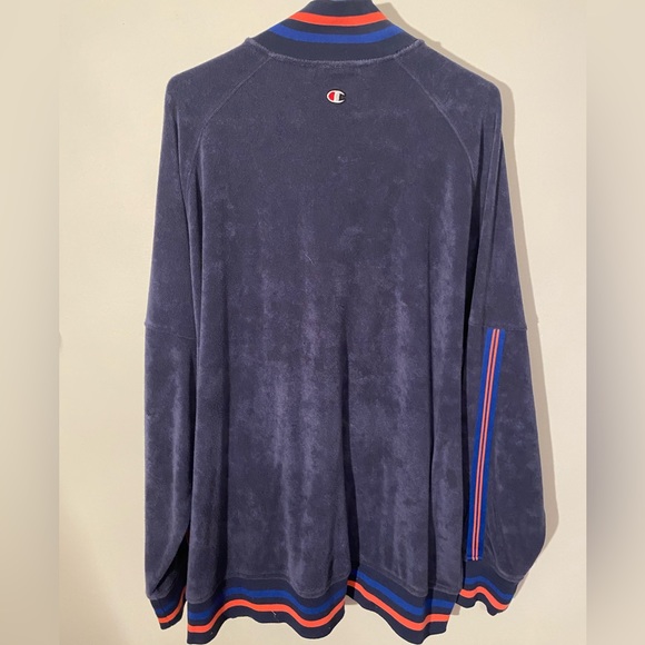Champion Retro Style Terry Fabric Men’s Long Sleeve Athletic Jacket - XL - Picture 2 of 3